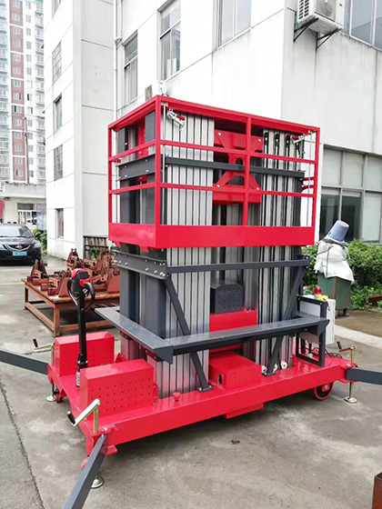 鋁合金升降機客戶測試中